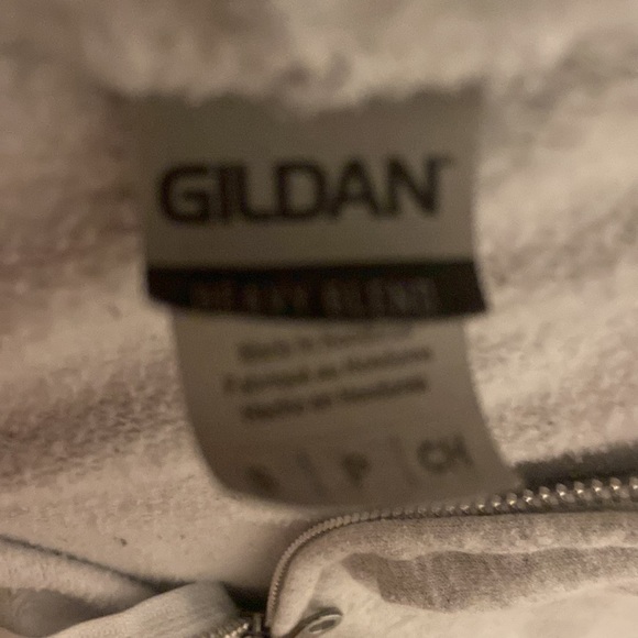 Gildan Grey Zip Up - Picture 2 of 3